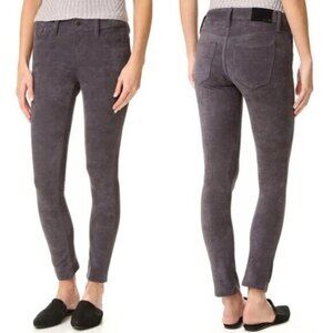 Anthropologie Joe’s Jeans Suede Pants Flawless Icon Straight Skinny Ankle Gray